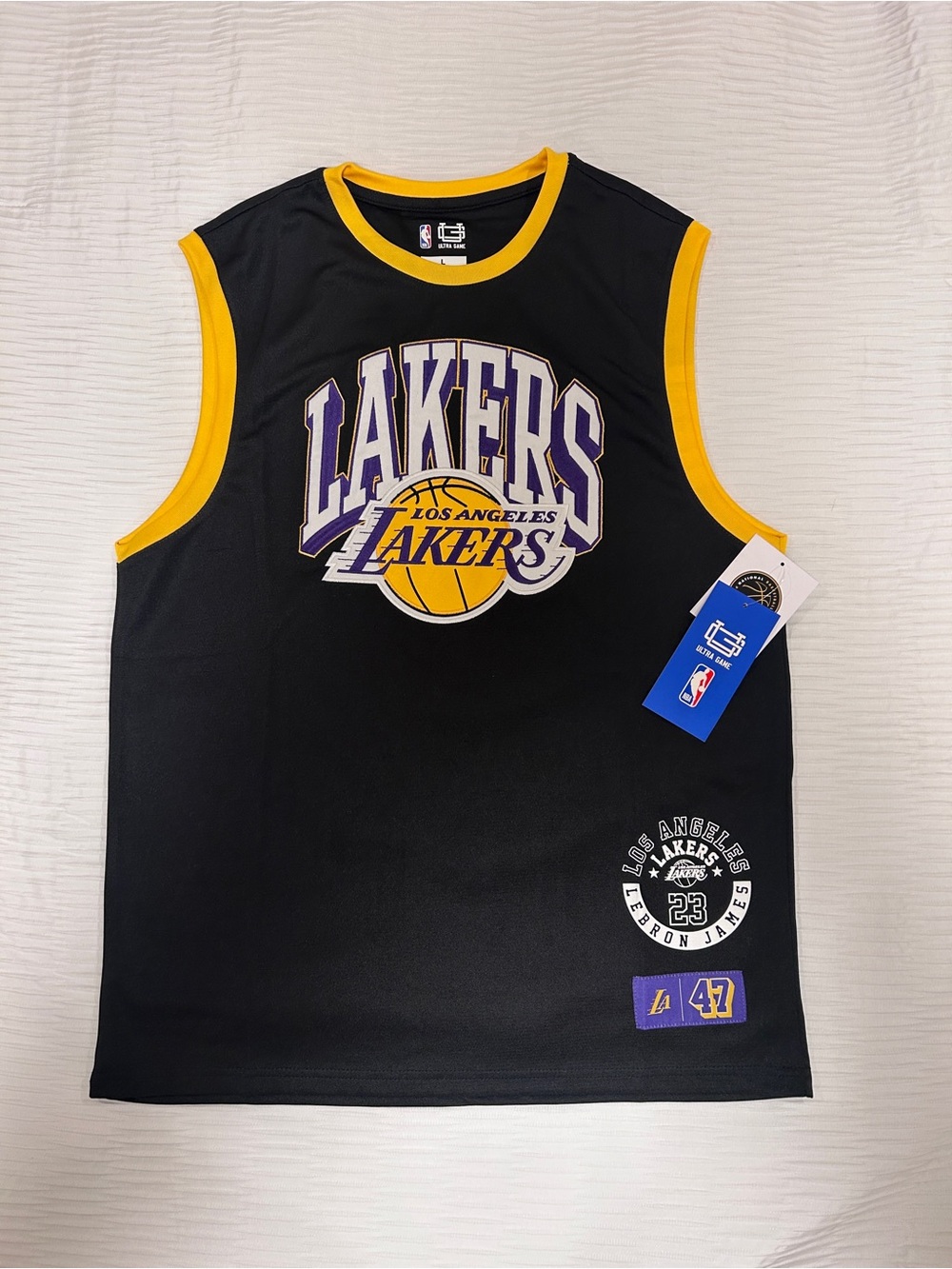 NWT Ultra Game Los Angeles Lakers LeBron James Jersey Men's Large #23